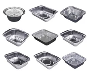 مستطیل ڈسپوزایبل ٹیک وے خصوصی ایلومینیم فوائل فوڈ کنٹینر جس میں ڑککن ایئر فریر ہے